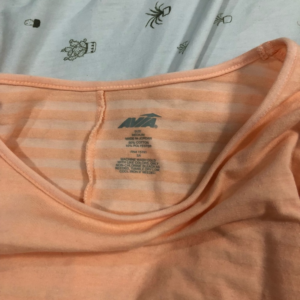 Peachy pink Avia athleisure light sweatshirt - Picture 3 of 3
